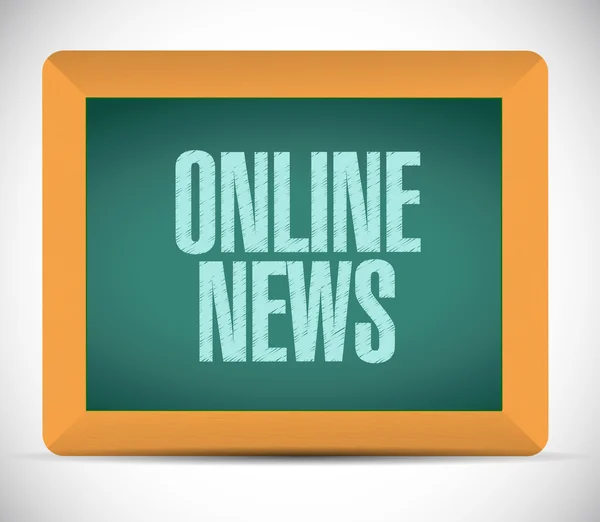 Online news sign message illustration — Stock Photo, Image