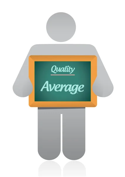 Average quality sign illustration design — Stock Photo, Image
