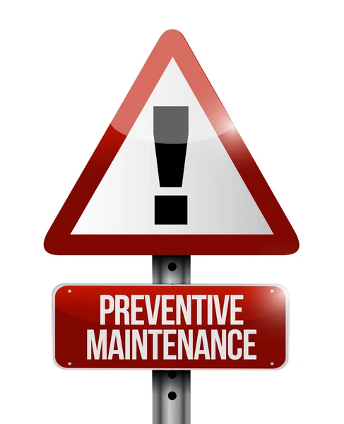 Preventive maintenance sign illustration design — Stock Photo, Image