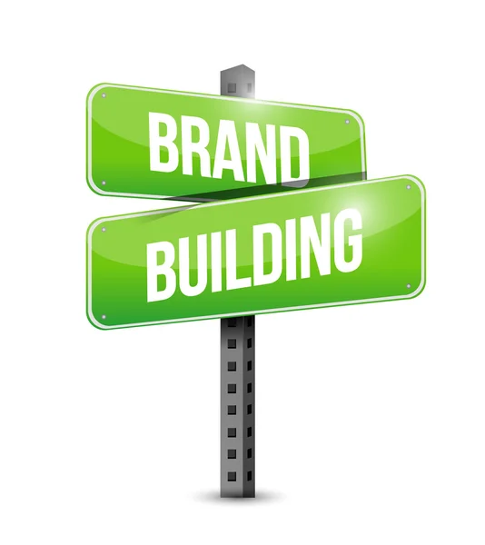 Brand building illustration design — Stock Photo, Image