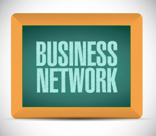 Business network message sign — Stock Photo, Image