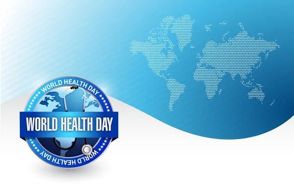 Dia mundial da saúde ilustração design — Fotografia de Stock