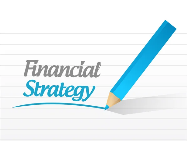 Financial strategy message illustration design — Stock Photo, Image