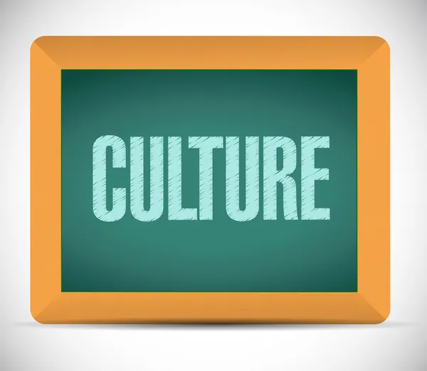 Culture message on a board. illustration — Stock Photo, Image