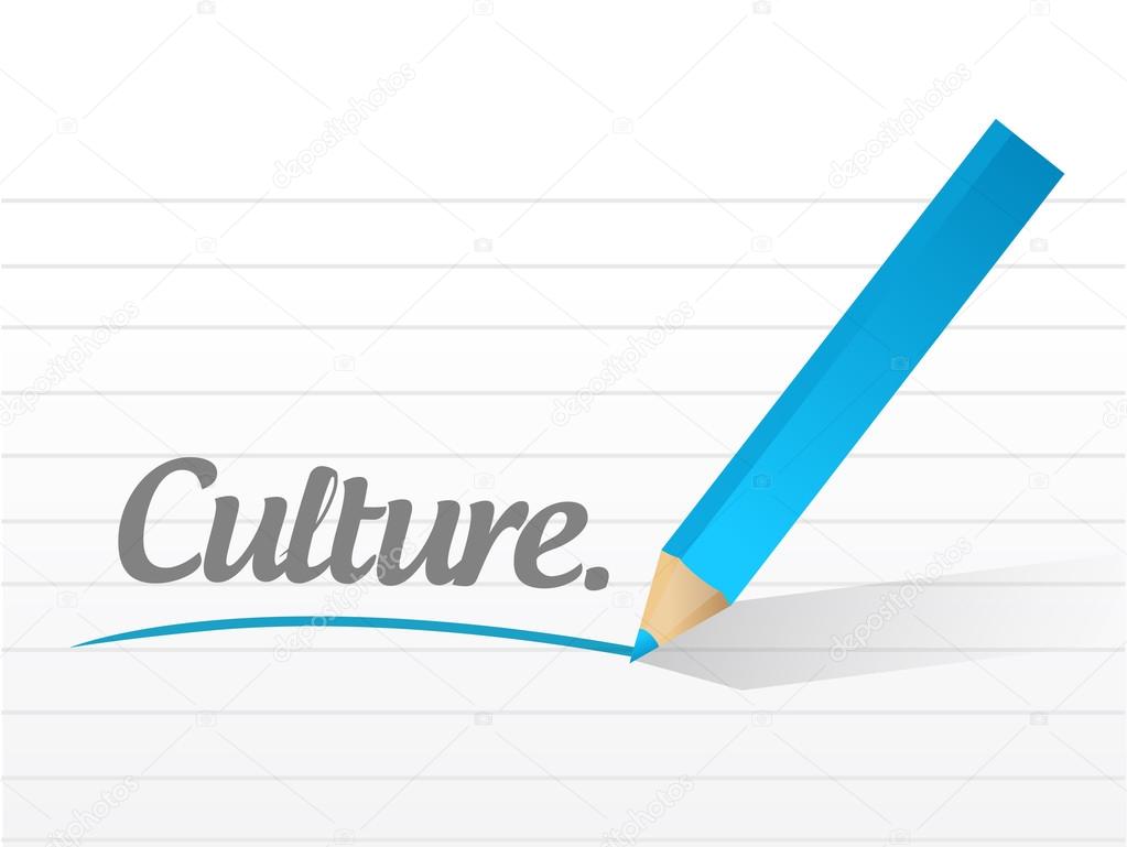 culture written message illustration design