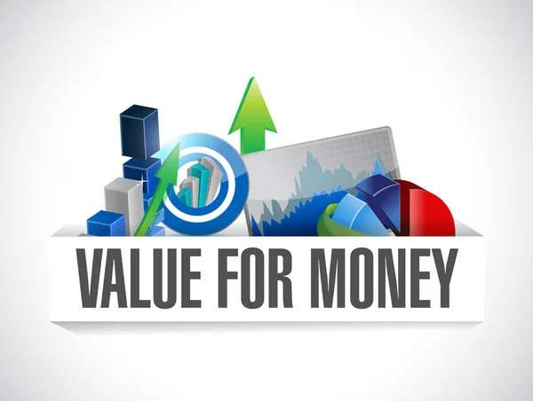 Value for money business illustration illustration — Stock Photo, Image