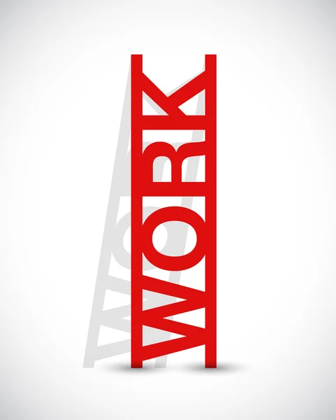 Work ladder concept illustration design — Stock Photo, Image