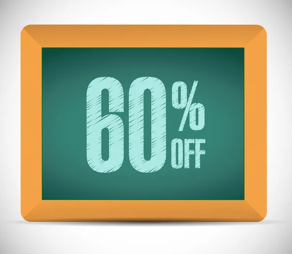 60 percent discount message illustration — Stock Photo, Image