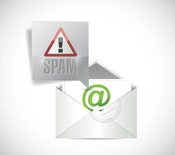 Spam e-mail ilustrare design — Fotografie, imagine de stoc