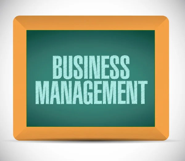 Business management meddelande på ett bräde. — Stockfoto
