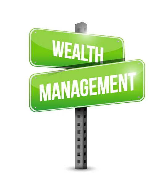 Wealth management tecken illustration design — Stockfoto