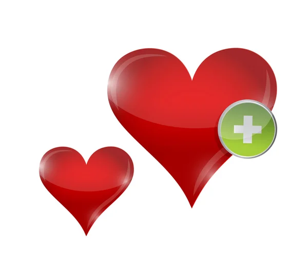 Love hearts illustration design — Stock Photo, Image