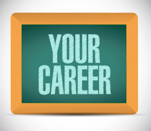 Your career message on a board. illustration — Stock Photo, Image