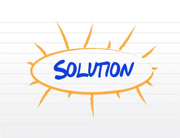 Solution destinations diagram illustration design — Stock Photo, Image