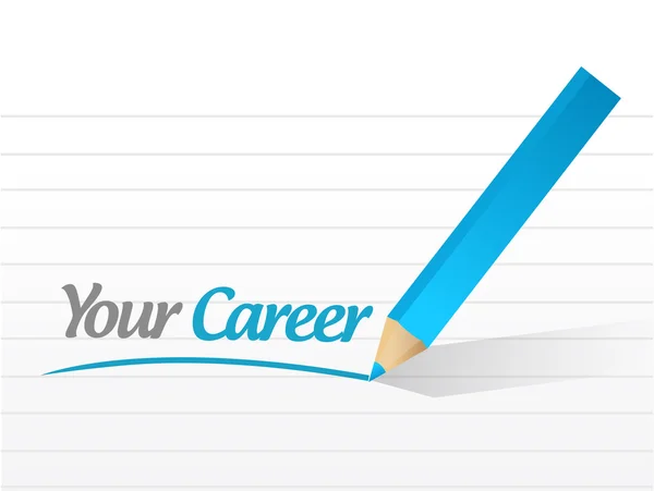 Your career sign message illustration design — Stock Photo, Image