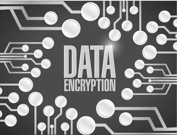 Proiectarea circuitului de criptare a datelor — Fotografie, imagine de stoc