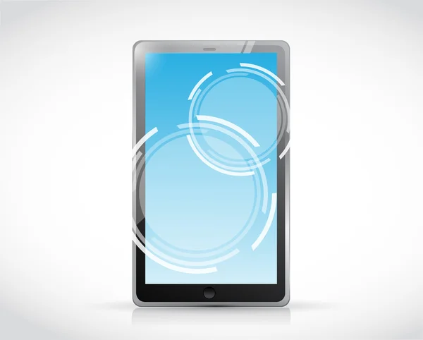 Tablet e touch screen tecnico elettronico . — Foto Stock