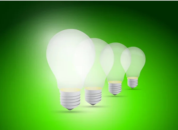Light bulb great idea illustration design — Stock Photo, Image