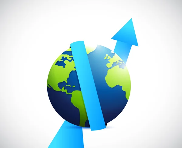 Gewinne im internationalen Geschäft steigen. — Stockfoto