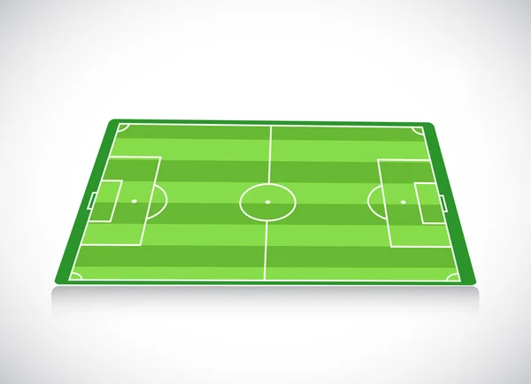 Soccer field illustration design — Stock Photo, Image