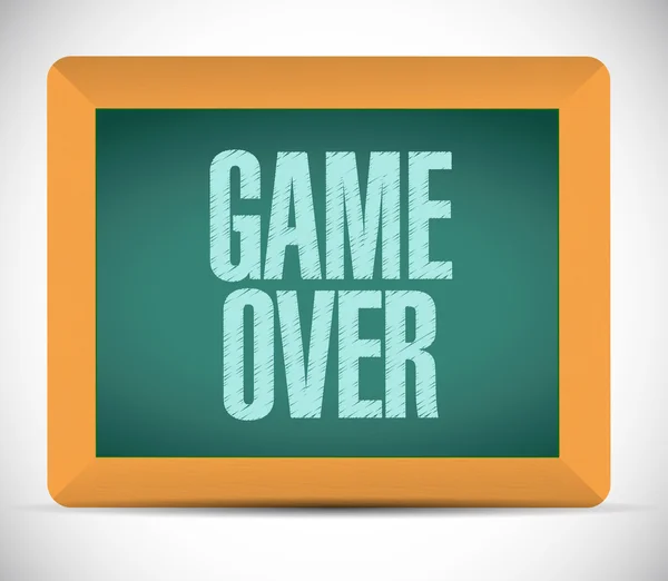 Game over sign message illustration design — Stock Photo, Image