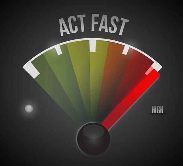 Act fast sign marker illustration design — Stock Photo, Image