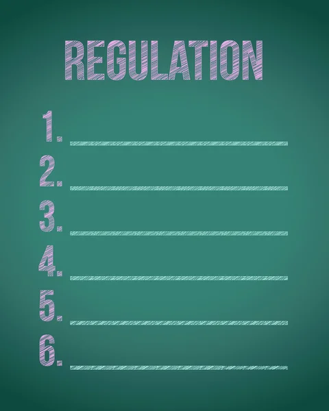 Lista de reglamentos ilustración diseño — Foto de Stock