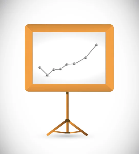 Business graph and presentation board. — Stock Photo, Image