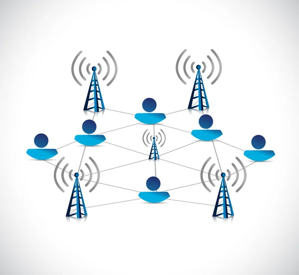 Internet online network connection illustration — Stock Photo, Image
