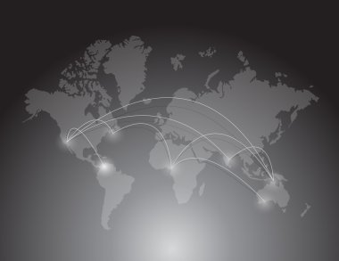 Dünya harita bağlantısı. resim tasarım