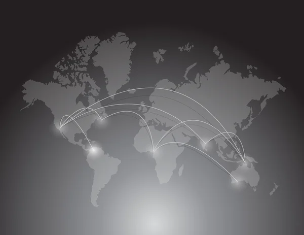 World map connection. illustration design — Stock Photo, Image