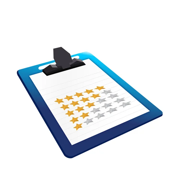 Clipboard rating illustration design — Stock fotografie