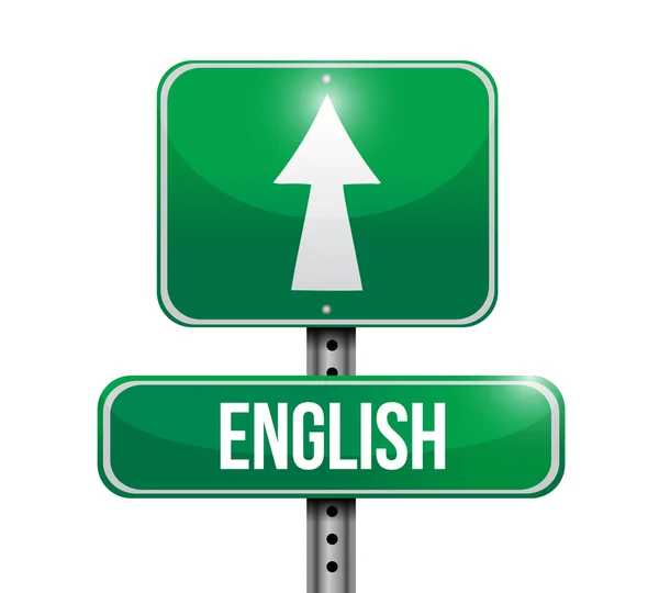 English sign illustration design — Stock Photo, Image