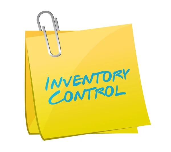 Inventory control post illustration design — Stock Photo, Image