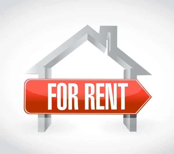 For rent home illustration design — Stock Photo, Image