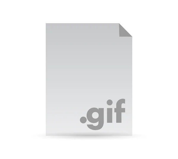 Gif document file illustration design — Stock Photo, Image