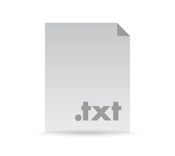 Txt document file illustration design — Stock Photo, Image