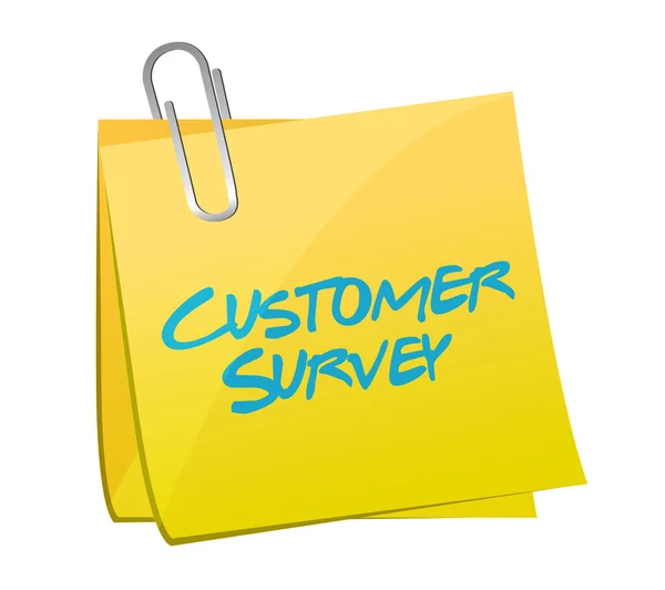 Customer survey post illustrazione design — Foto Stock