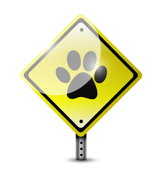 Paw sign illustration design — Stock Photo, Image