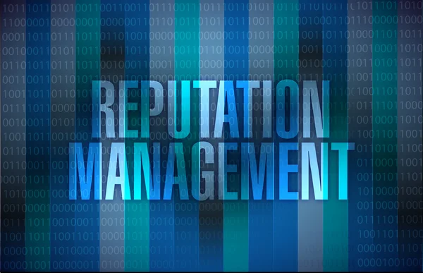 Reputation management graphic illustration design — Stock Photo, Image