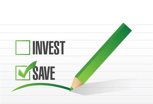 Save over investing. illustration design — Stock Photo, Image