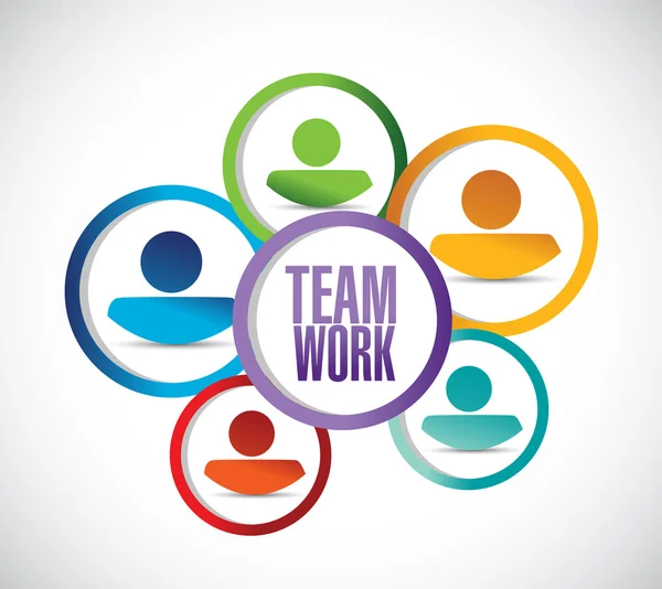 Teamwork people concept illustration design — Stock Photo, Image