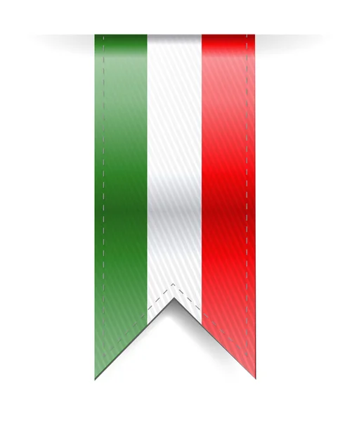 Banner bandeira italiana ilustração design — Fotografia de Stock
