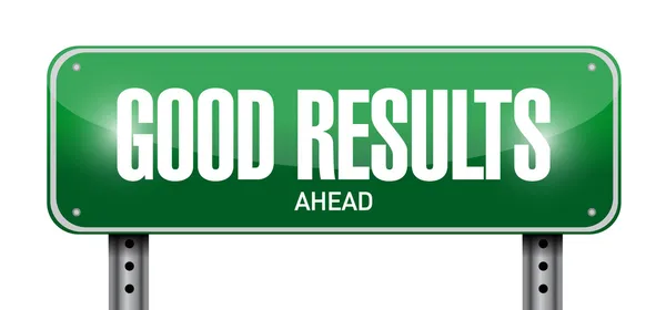 Good results sign illustration design — Stock Photo, Image