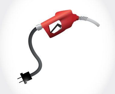 petrol gaz pompası illüstrasyon tasarımı