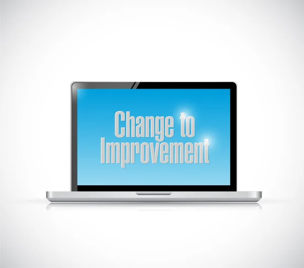 Change to improvement computer laptop — Stock Photo, Image