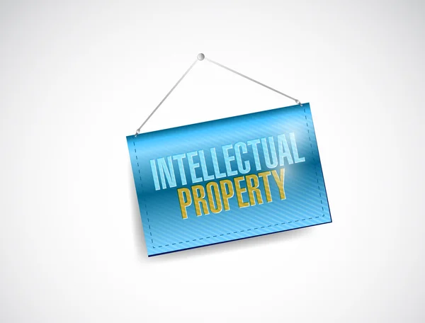 Intellectual property banner illustration design — Stock Photo, Image