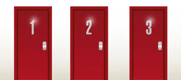 Antal dörrar ingången illustration design — Stockfoto