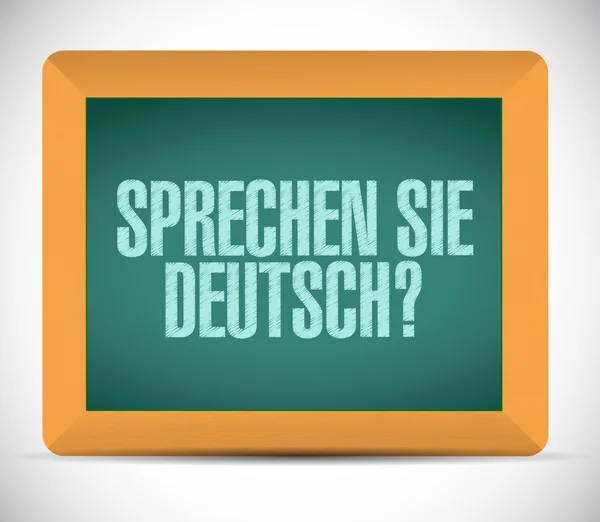 Do you speak german. sign message on a board. — Stock Photo, Image