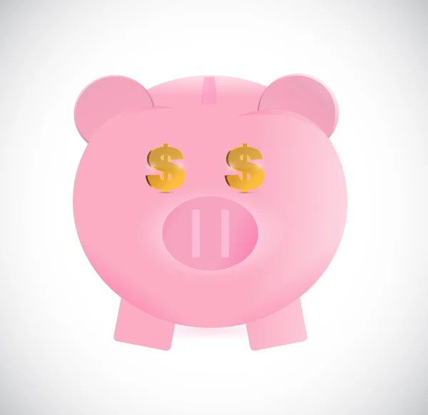 Piggy bank afbeelding ontwerp — Stockfoto